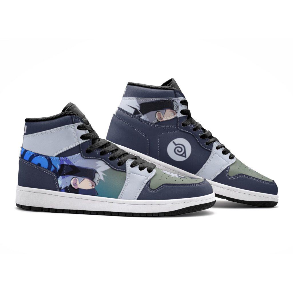 Kakashi Hatake Naruto Mid Basketball Shoes Animestar