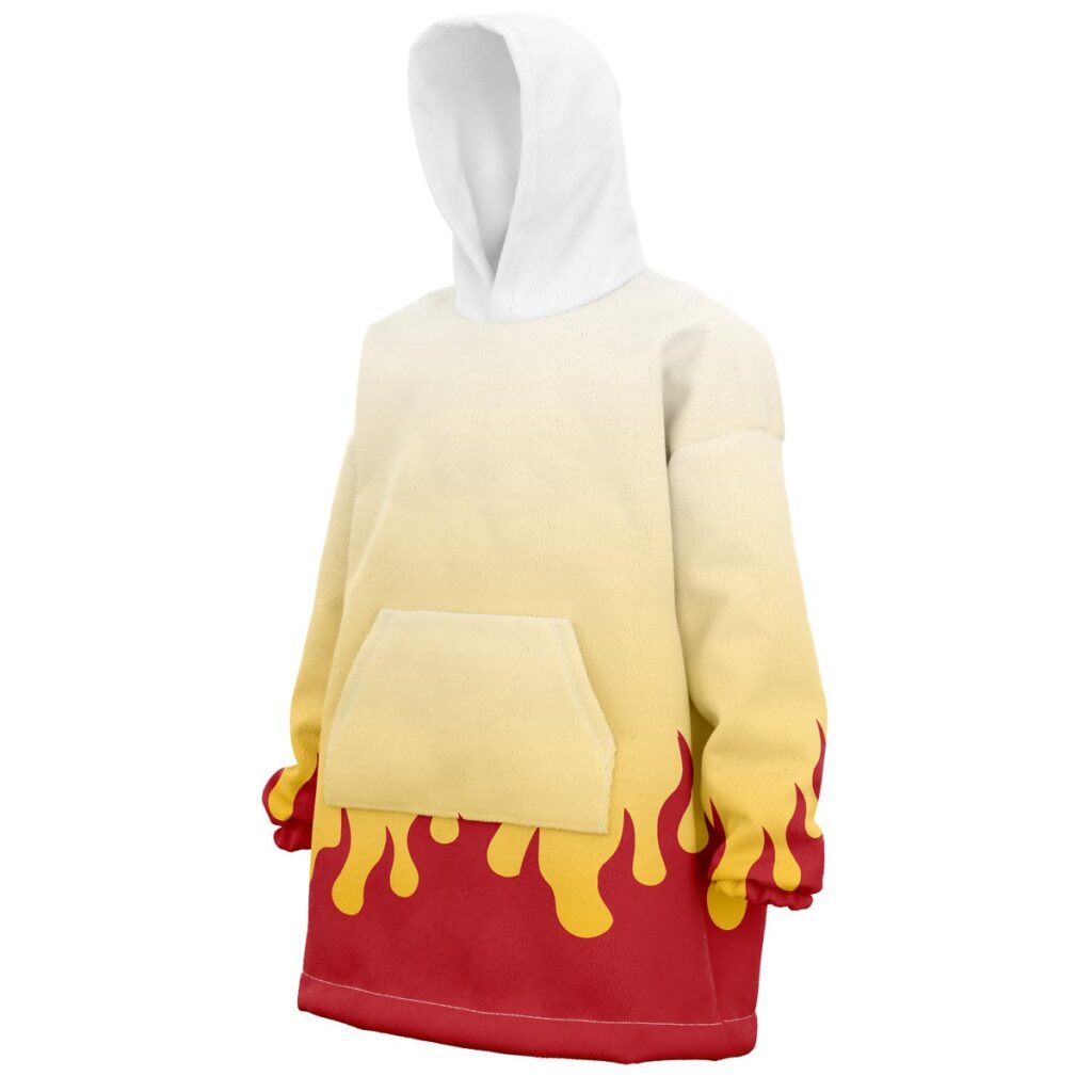 Kyojuro Rengoku Demon Slayer Blanket Hoodie - Animestar3