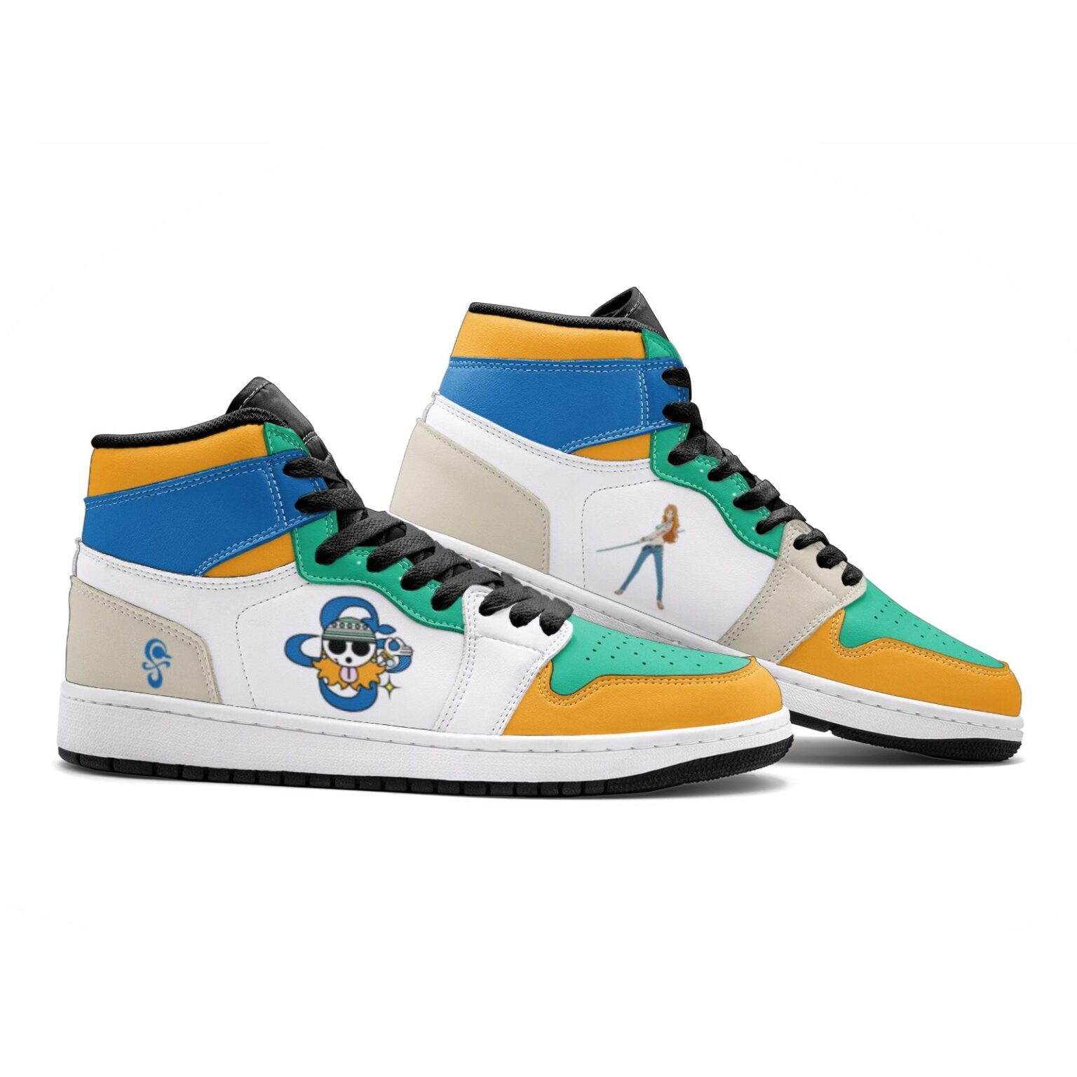 Nami One Piece Mid 1 Basketball Shoes - Animestar3